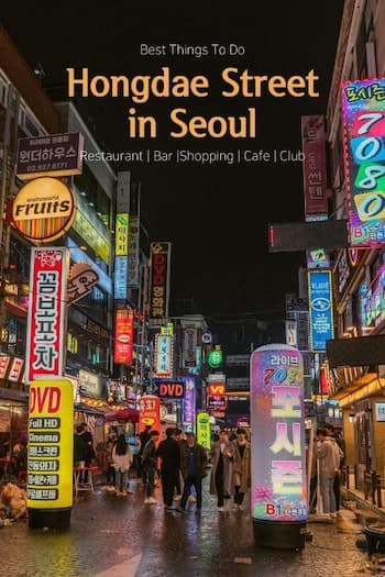 hongdae street in Seoul