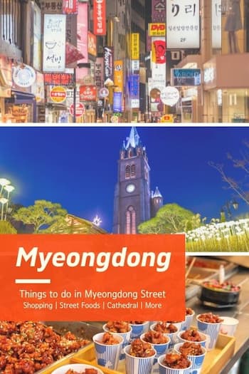 myeongdong street in Seoul
