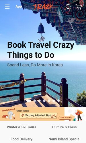 trazy tour booking websites in korea