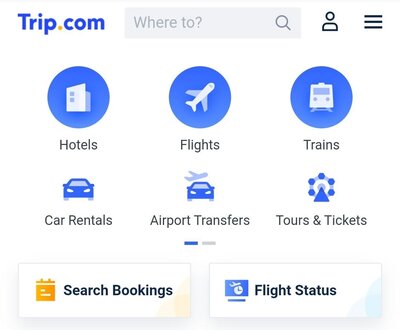 situs web tur trip.com di korea