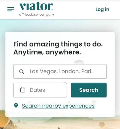 situs web pemesanan tur viator di korea