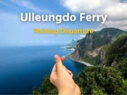 Biglietto del traghetto per Ulleungdo (partenza Pohang)