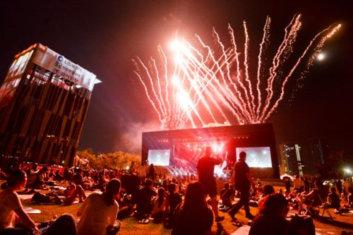 Incheon Pentaport Rock Festival at Night