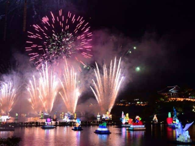 Jinju Namgang Yudeung (Lantern) Festival Firework