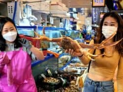 Tour gastronomico del mercato del pesce di Noryangjin