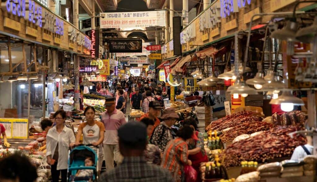 ตลาดบูจอนในปูซาน