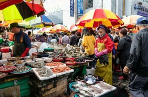 Mercato tradizionale Jagalchi a Busan