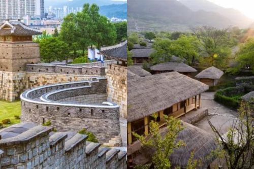 Tour di un giorno alla fortezza di Isango Suwon Hwaseong e al villaggio folcloristico coreano da Seul