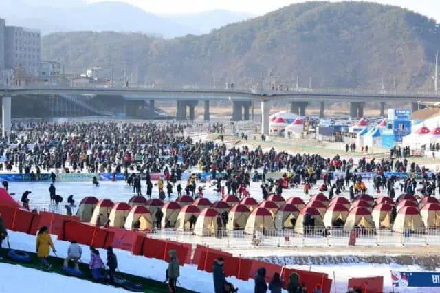 Hongcheongang Winter Festival Ice Fishing