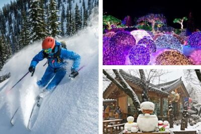 Nami Island Elysian Gangchon Ski Resort Garden of Morning Calm Light Festival 1 Day Tour