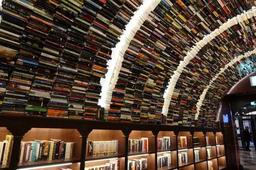 A picture inside of Arc N Book bookstore in Seoul