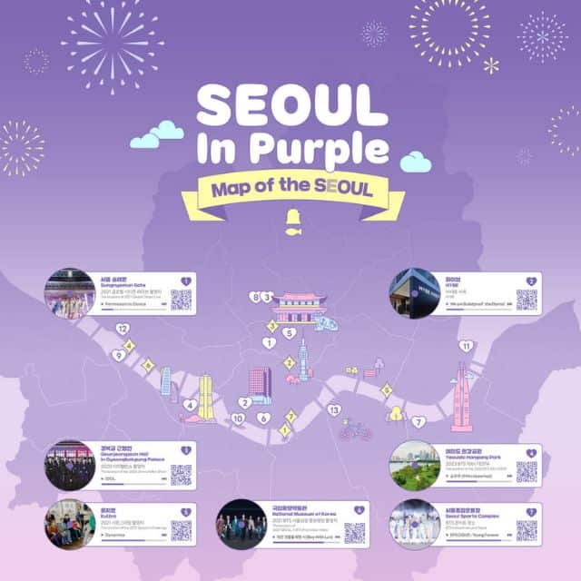 SEOUL in Purple Map