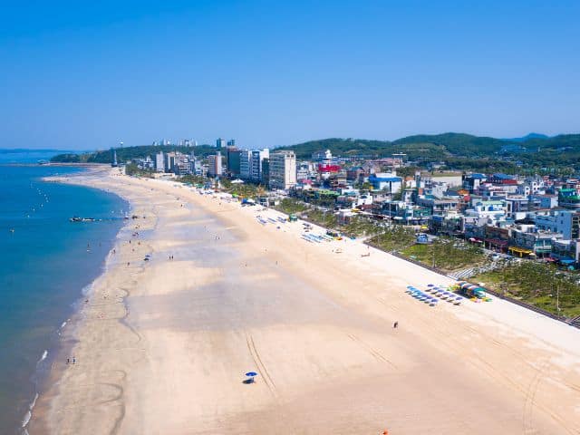 Daecheon Beach in Boryeong