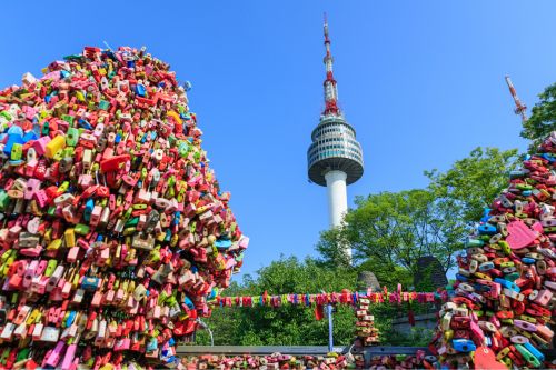N Seoul Tower and Locks of Love