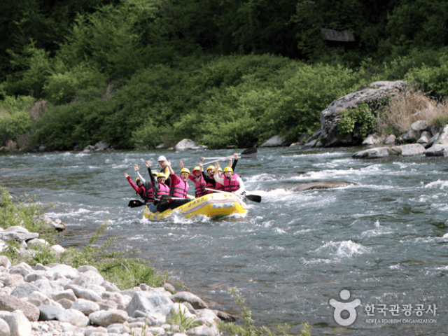 Naerincheon stream rafting - one of the best Things to do in Summer in Korea