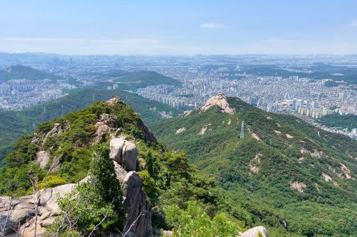 Seoul City View from Bukhansan National Park
