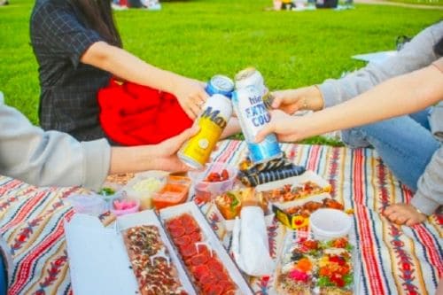 Un picnic in Corea del Sud