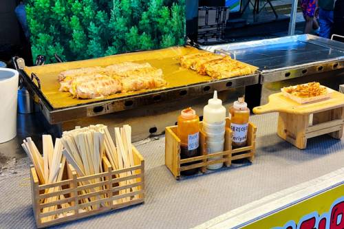 BBQ Cheese Roll in Myeongdong Night Market