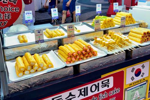 Fishcakes in Myeongdong Night Market