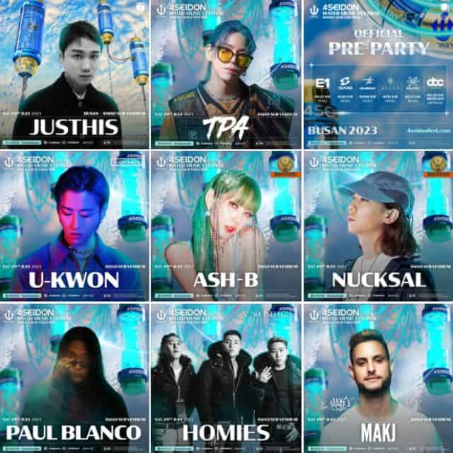 4Seidon Busan Water Music Festival Line-up 2