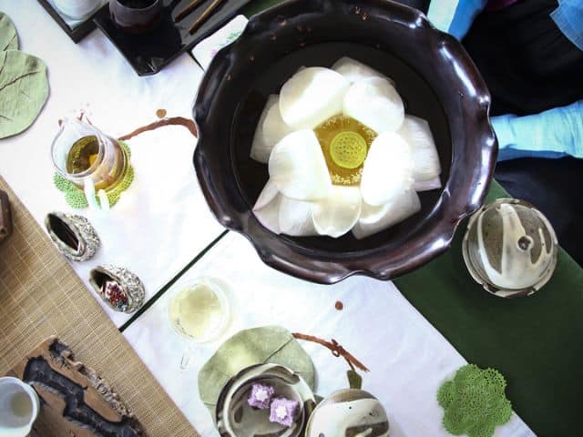 Lotus Tea at Muan Lotus Festival