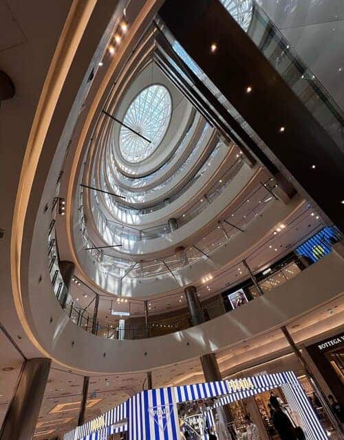 A picture inside of Shinsegae Centum City in Busan, South Korea.