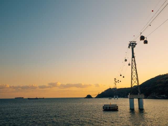 A picture of Songdo Cable Car in Busan, South Korea.