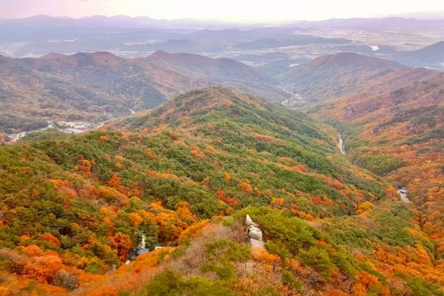 syukuran korea chuseok gunung palgongsan