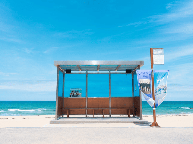BTS bus stop  - one of the best bucket list for K-pop lovers