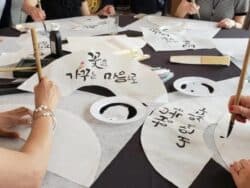 Lezione di calligrafia coreana