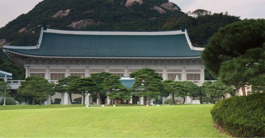 rumah biru korea cheongwadae