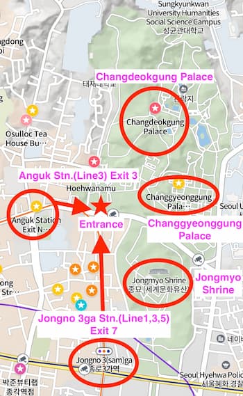 How to get to Changdeokgung Palace in Seoul
