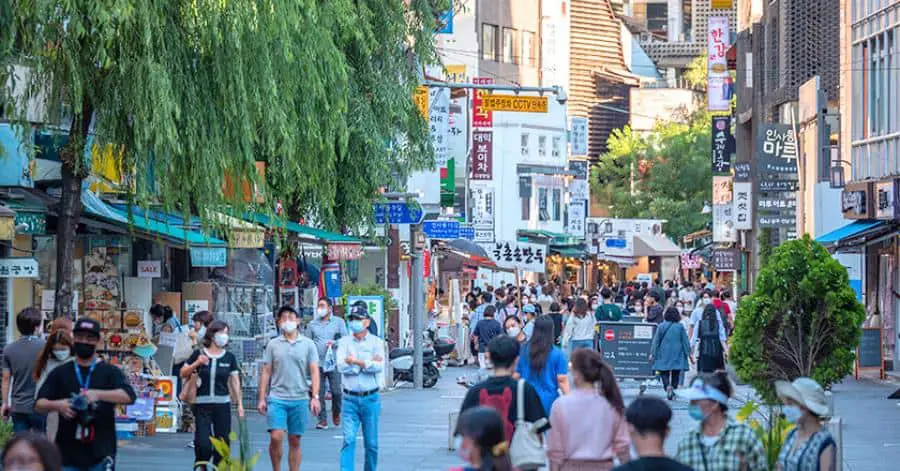 Insadong street in Seoul