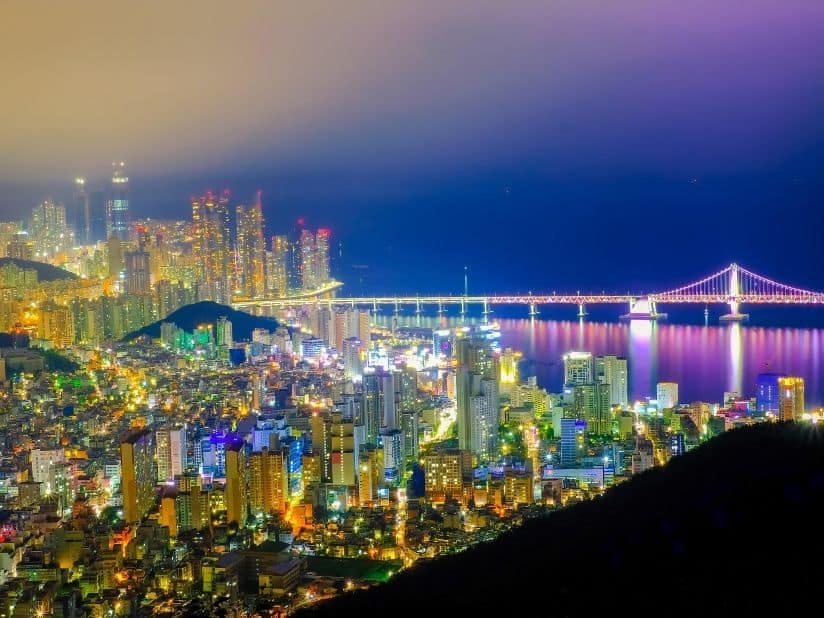 Capture Busan’s Skyline from Hwangnyeongsan at Night