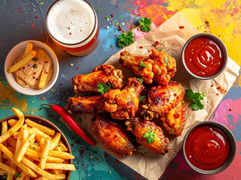 Enjoy Korean Fried Chicken with Draft Beer