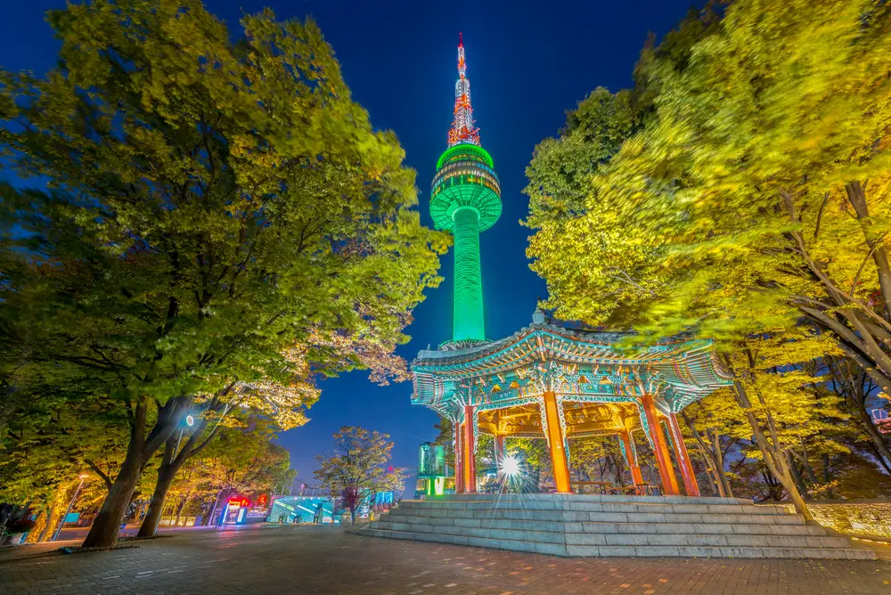 Seoul Itineraru_Seoul N Tower at night