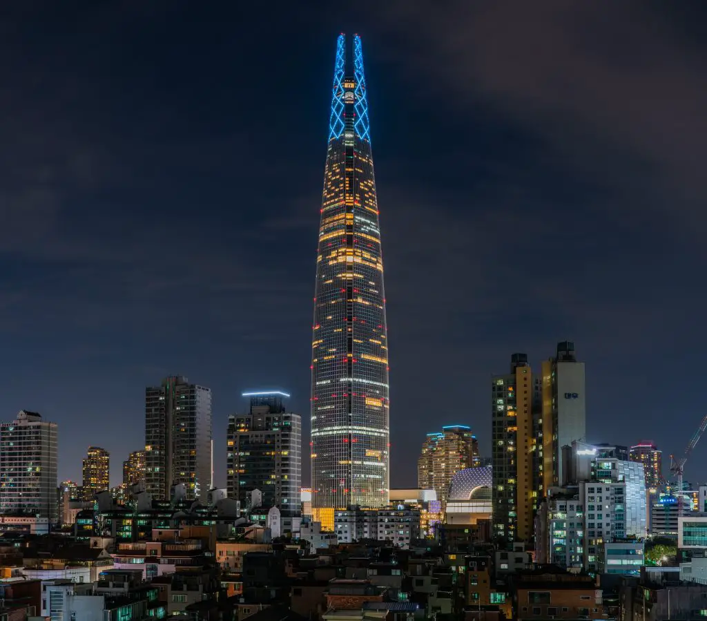 sky tower in Gangnam